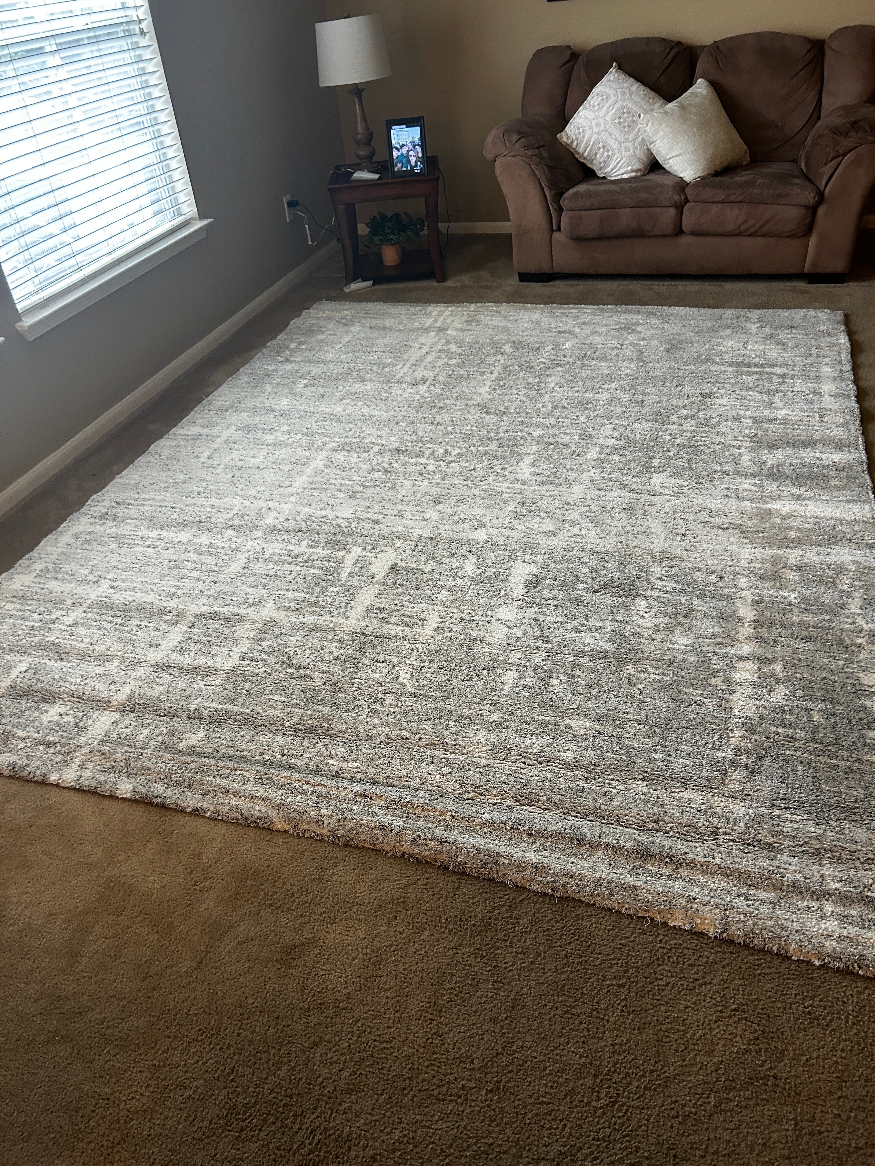 Foxwood Cozy Rug Grey White 8x10