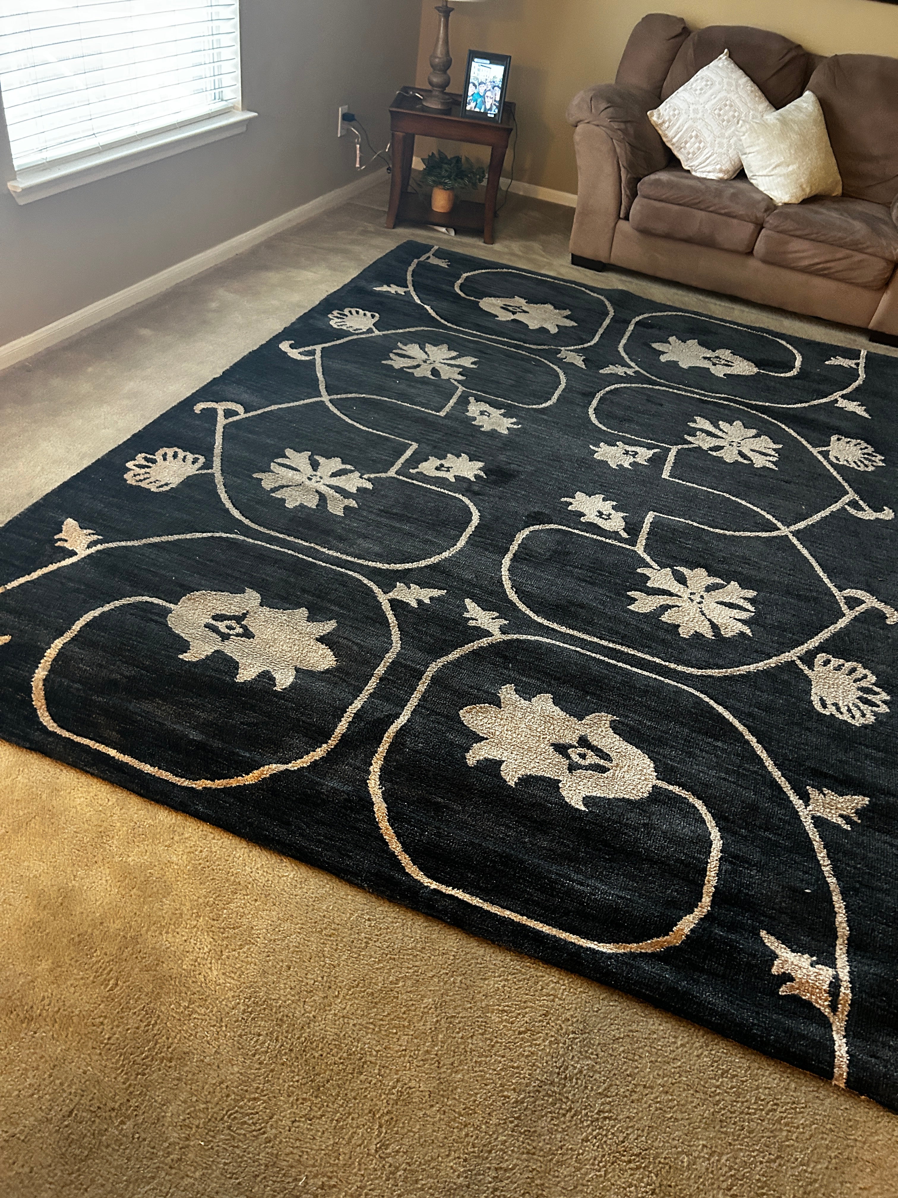 Devgiri Tahara Knitted Rug Blue