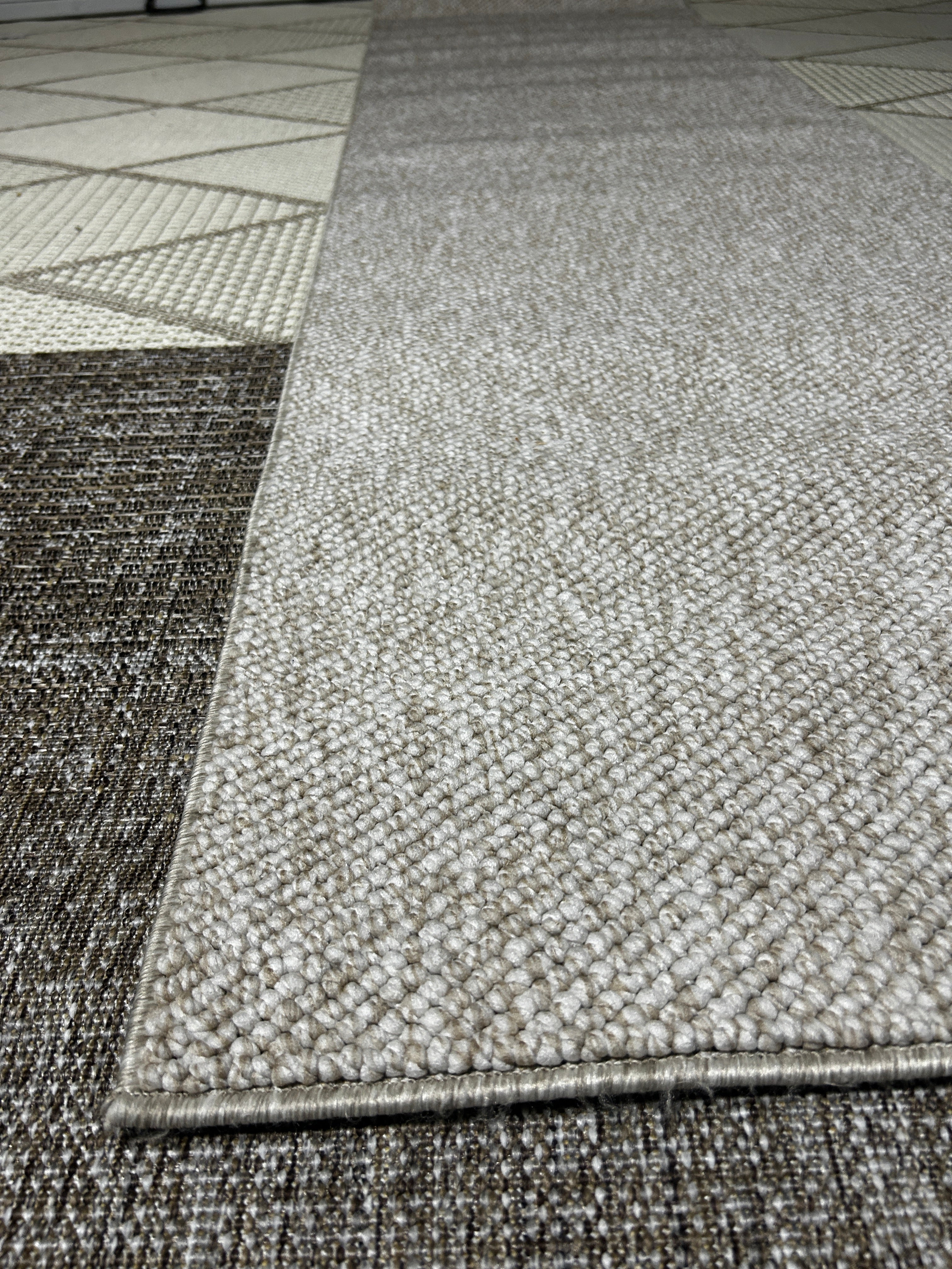 Natco Vera Loop Runner Rug Cream