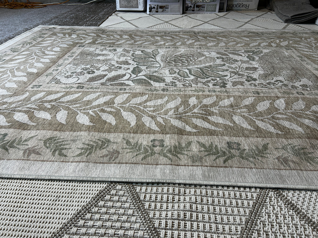 Ruggable Rug Sage Green/Beige 5x7
