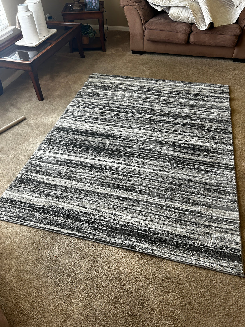 Karma Pet Rug Grey/White 5x7