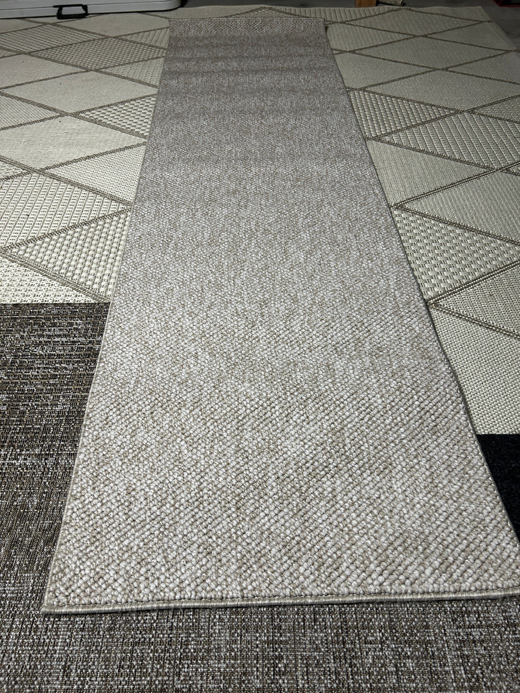 Natco Vera Loop Runner Rug Cream