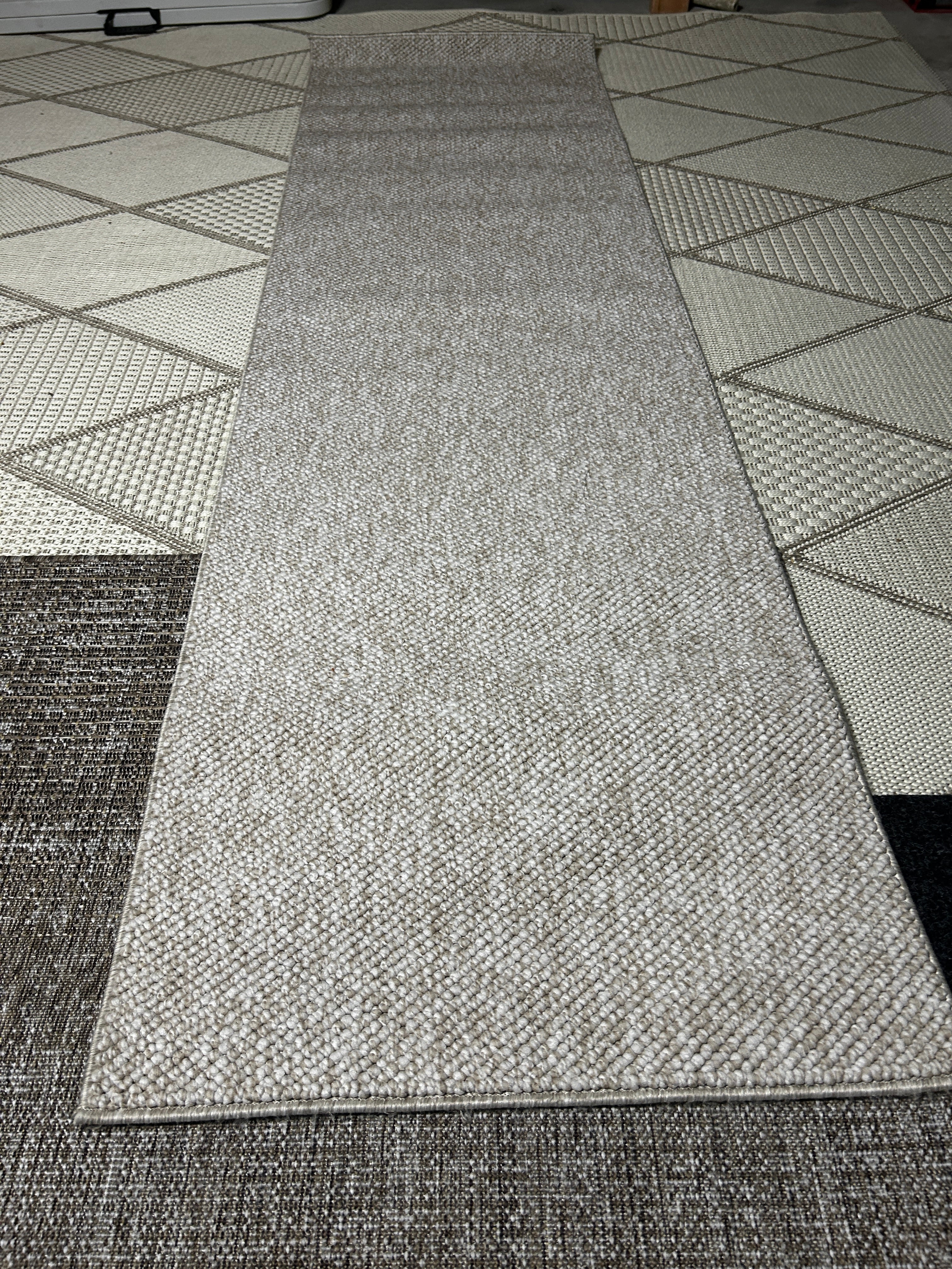 Natco Vera Loop Runner Rug Cream