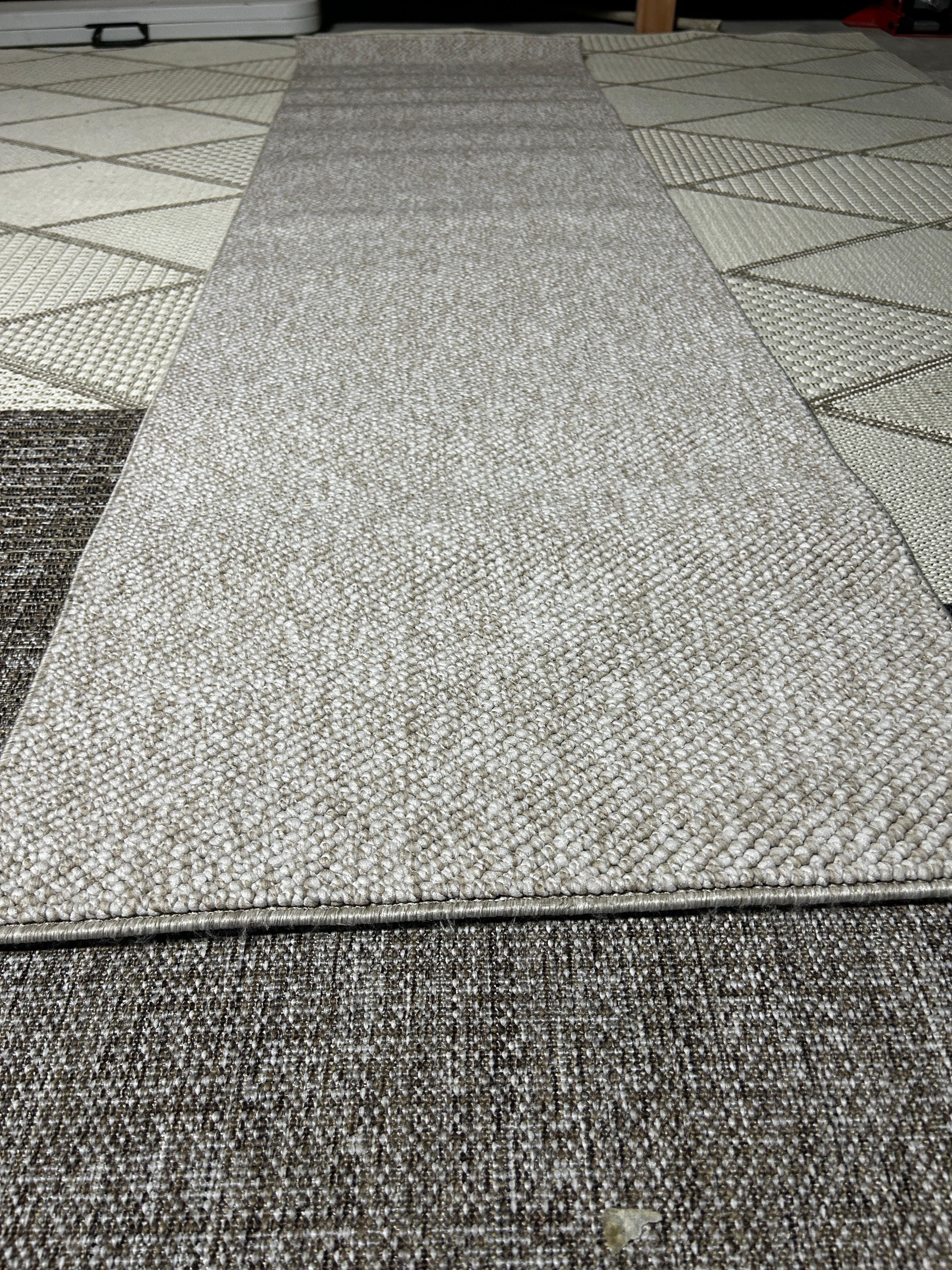 Natco Vera Loop Runner Rug Cream