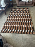Retro Allure Rust Rug Rust 5x8