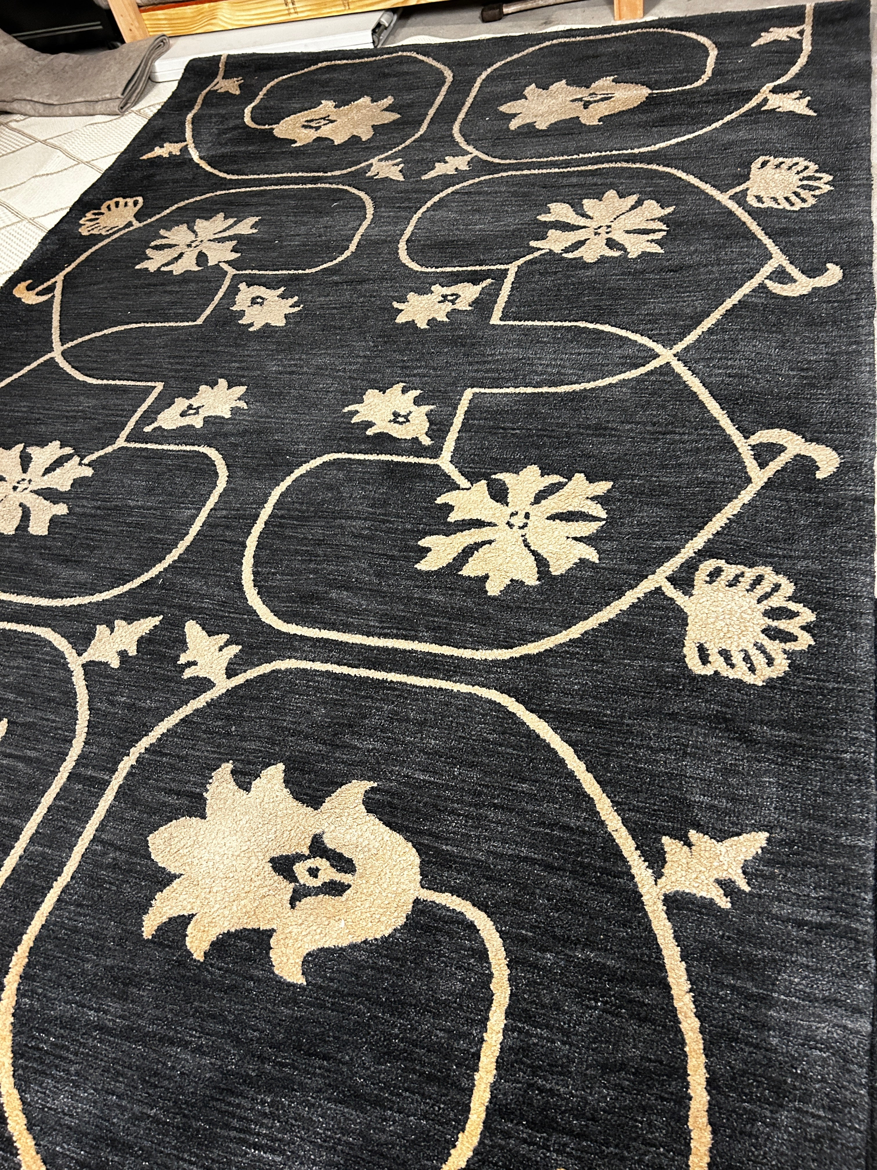 Devgiri Tahara Knitted Rug Blue