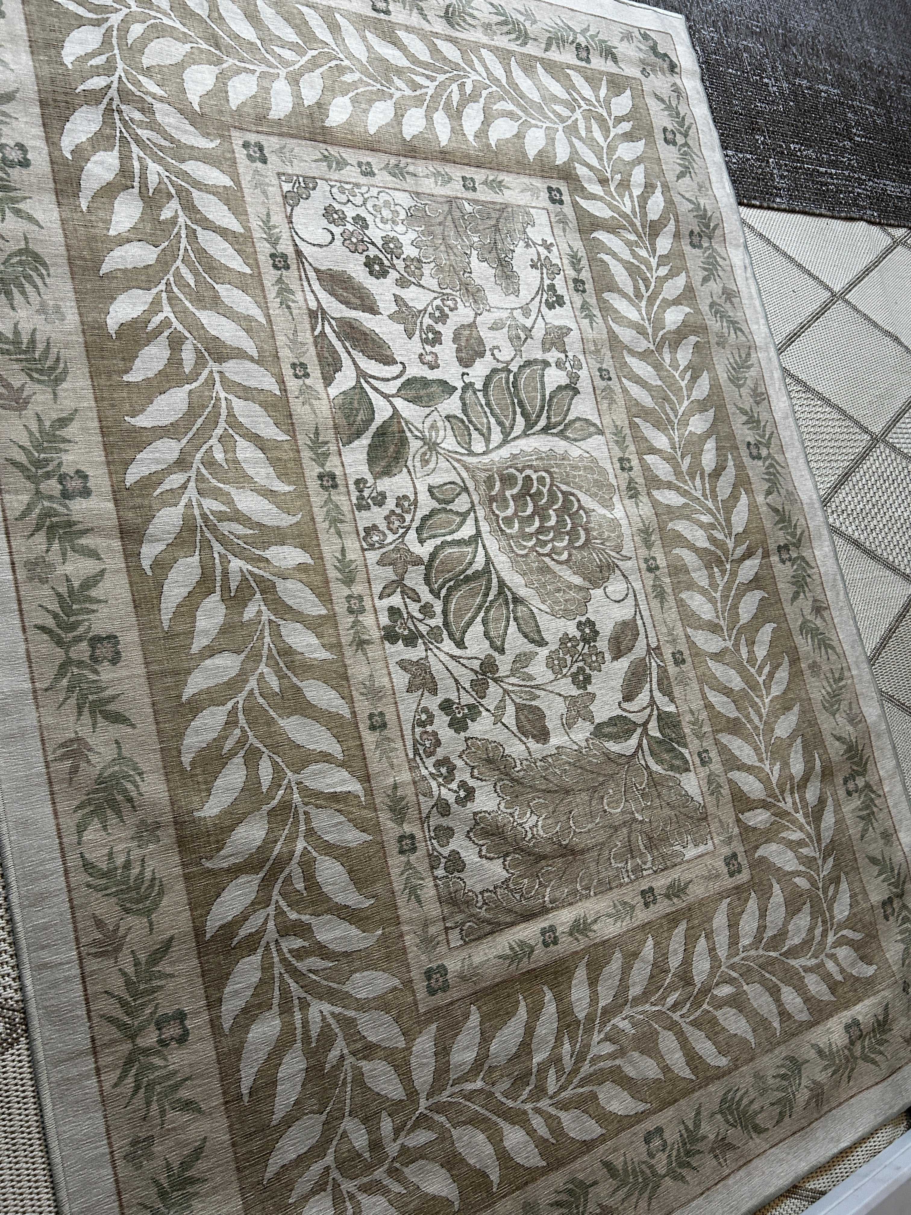 Ruggable Rug Sage Green/Beige 5x7