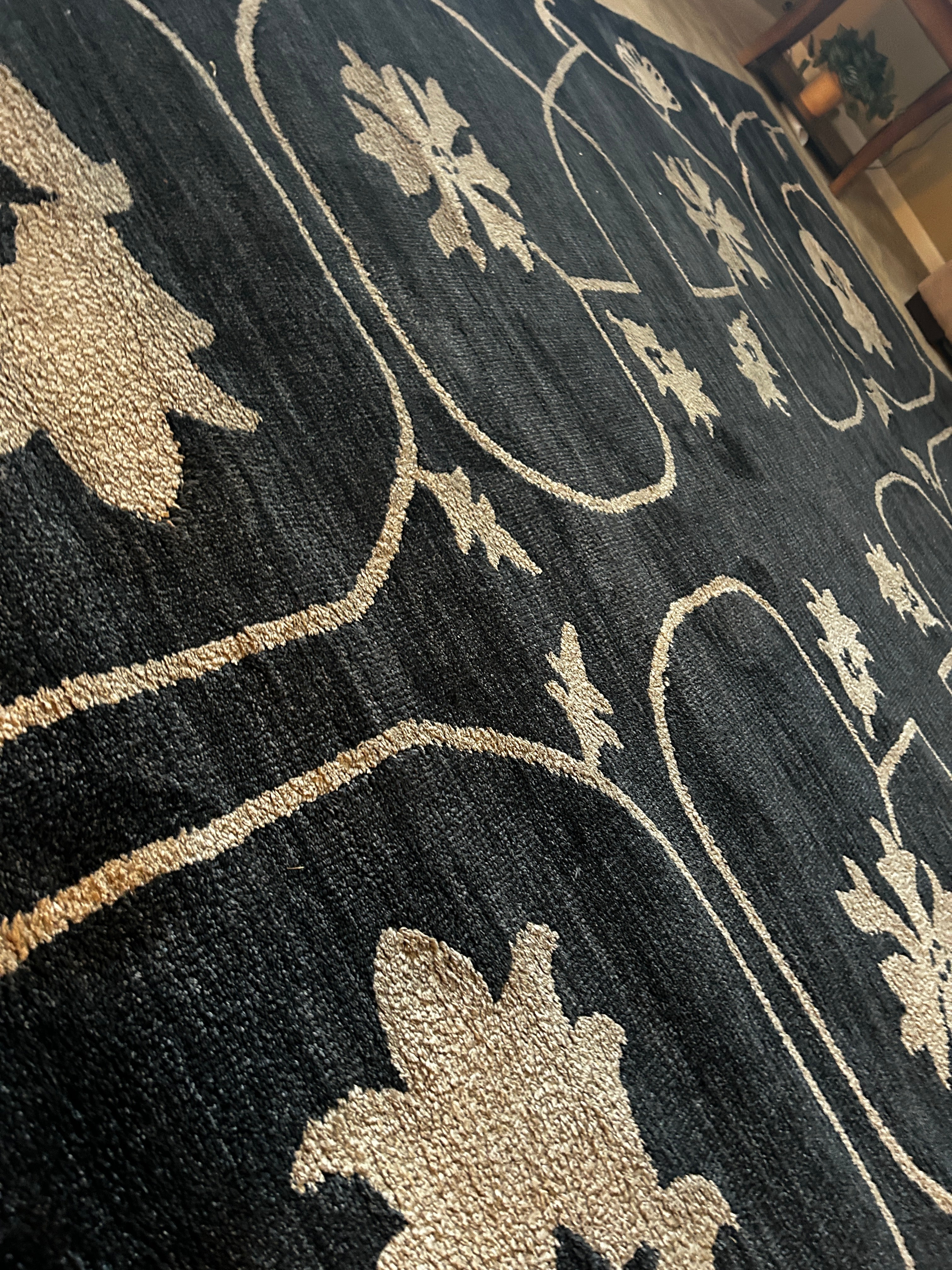 Devgiri Tahara Knitted Rug Blue