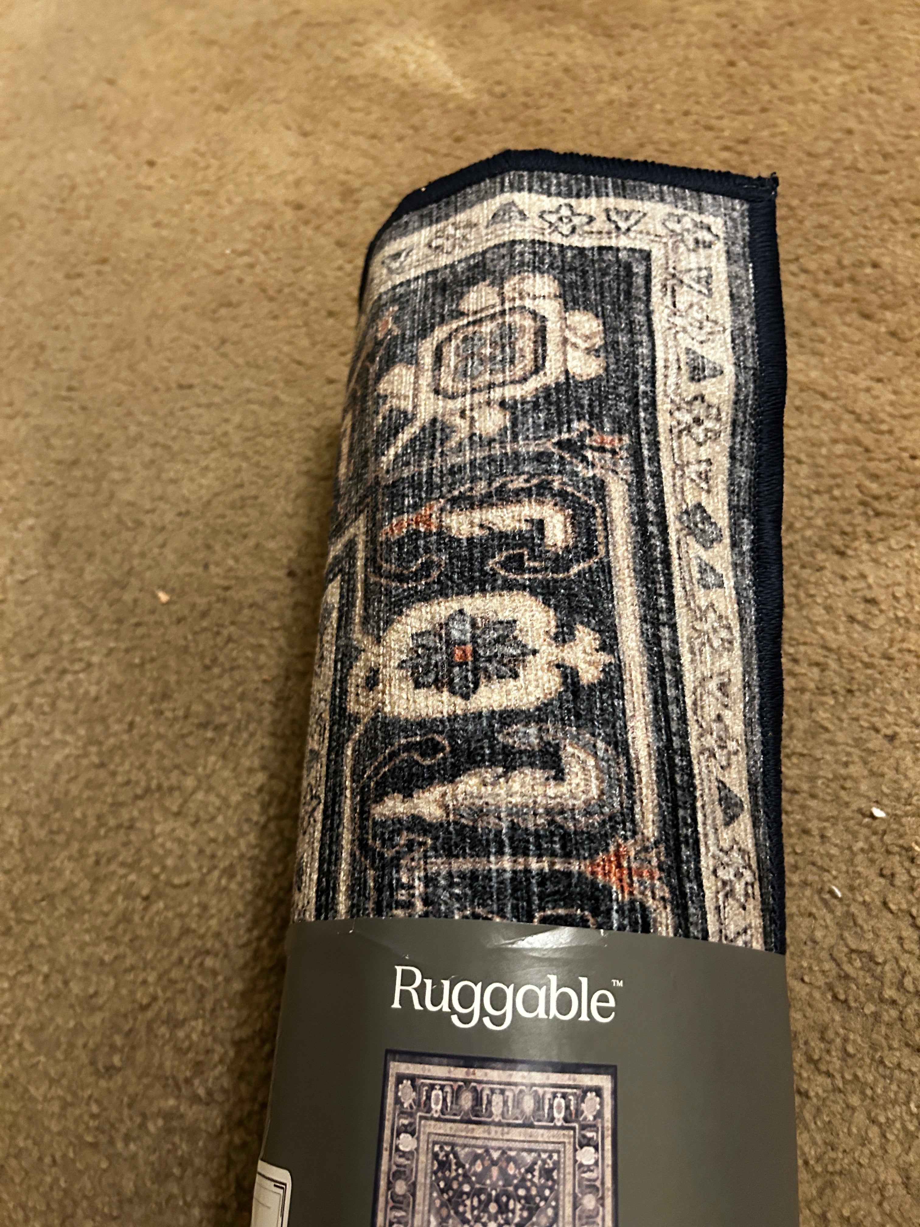 Ruggable Runner Rug Blue 2x7