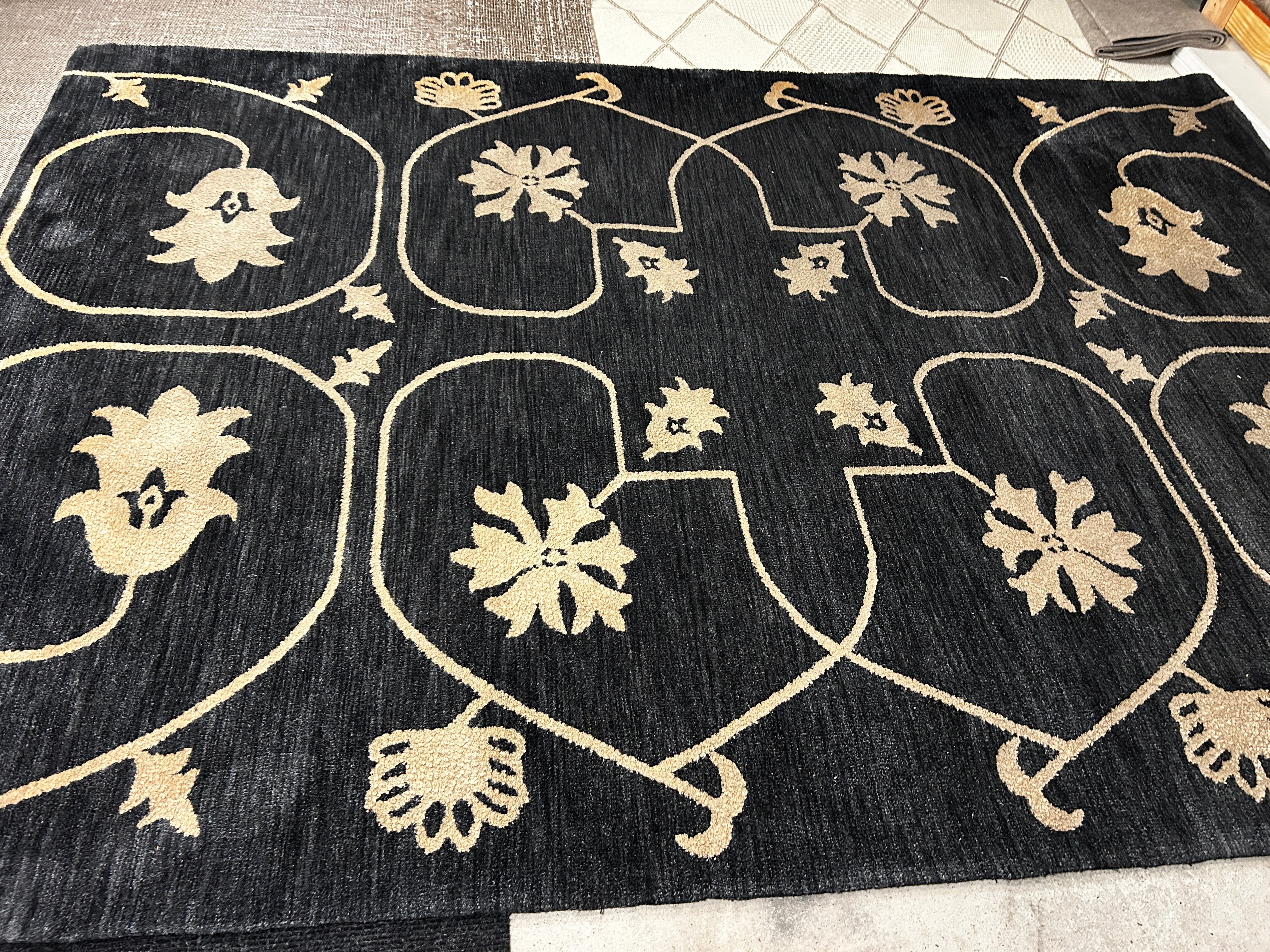 Devgiri Tahara Knitted Rug Blue