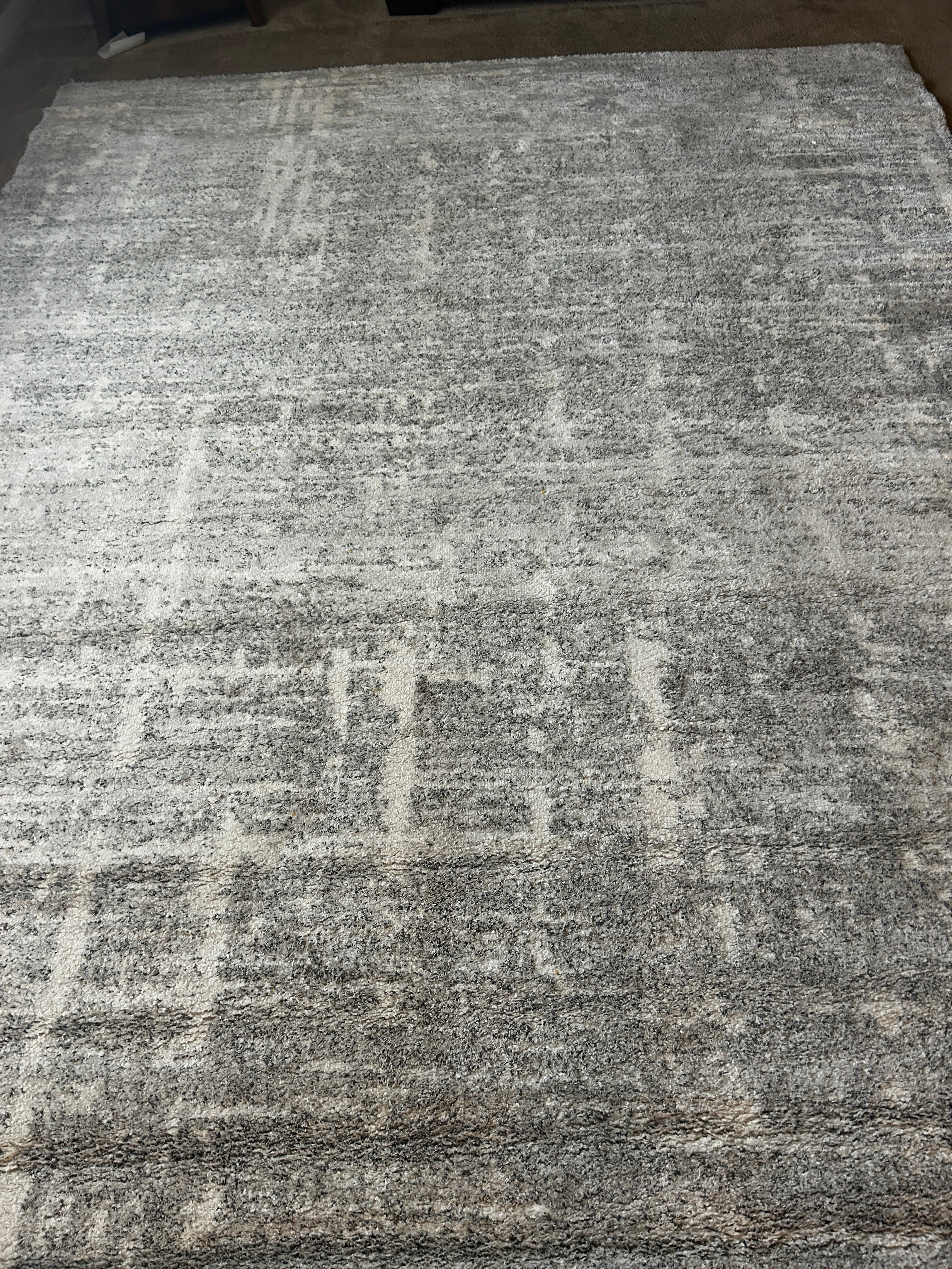 Foxwood Cozy Rug Grey White 8x10