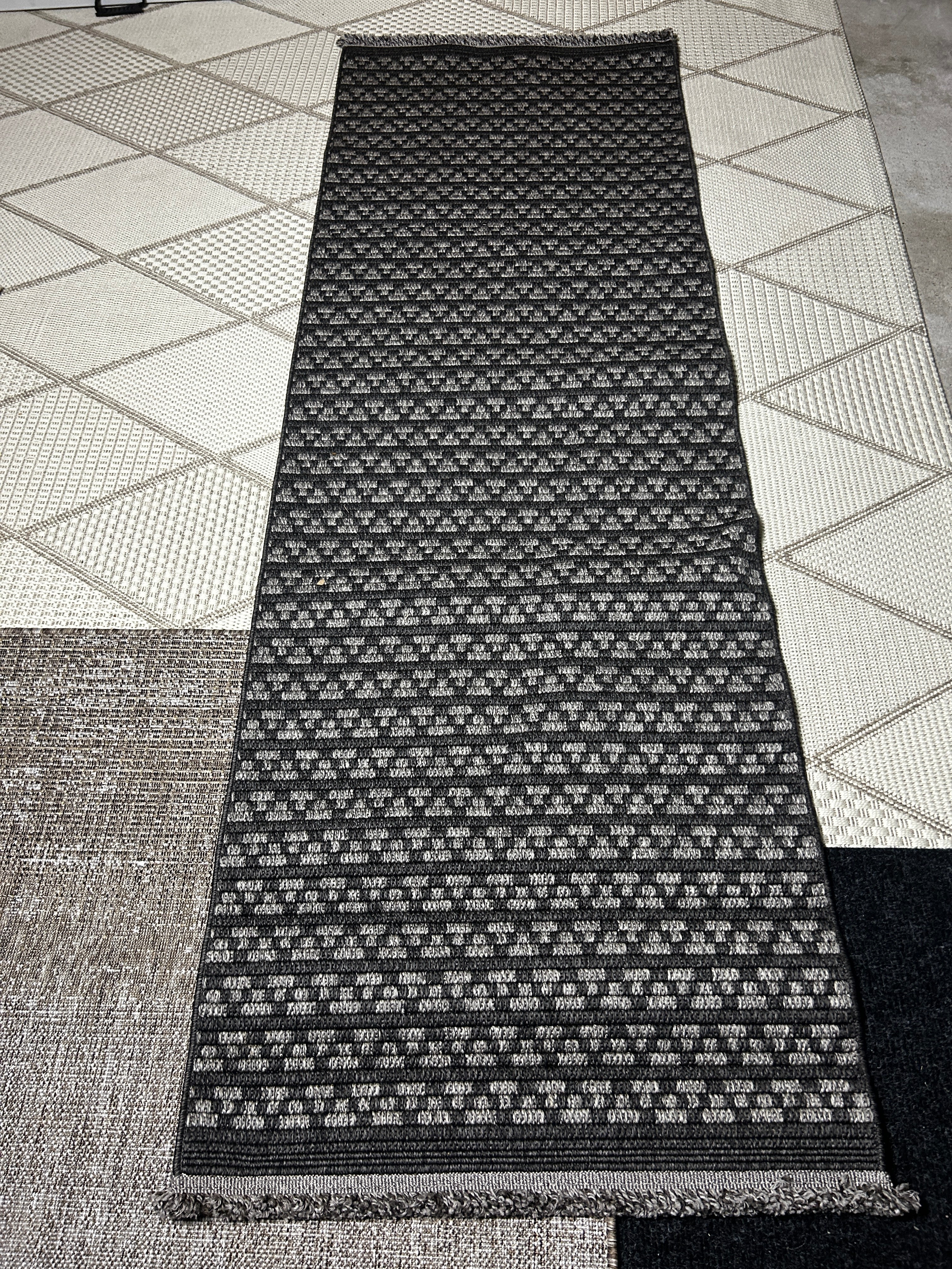 Serenity Runner Rug Naro Charcoal 2x8
