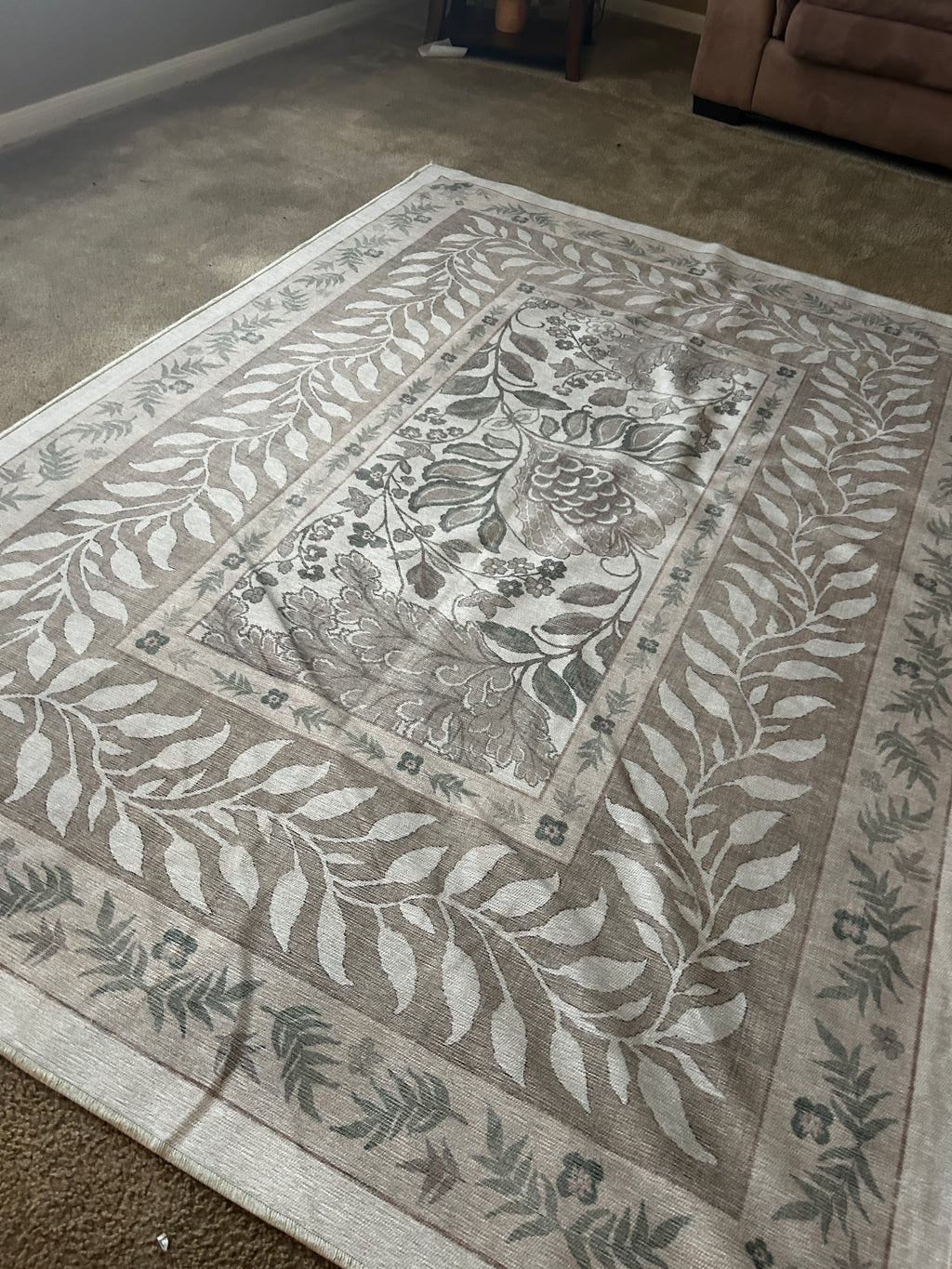 Ruggable Rug Sage Green/Beige 5x7