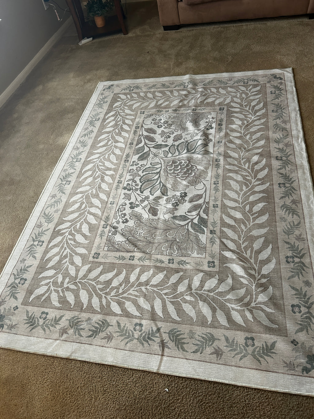 Ruggable Rug Sage Green/Beige 5x7