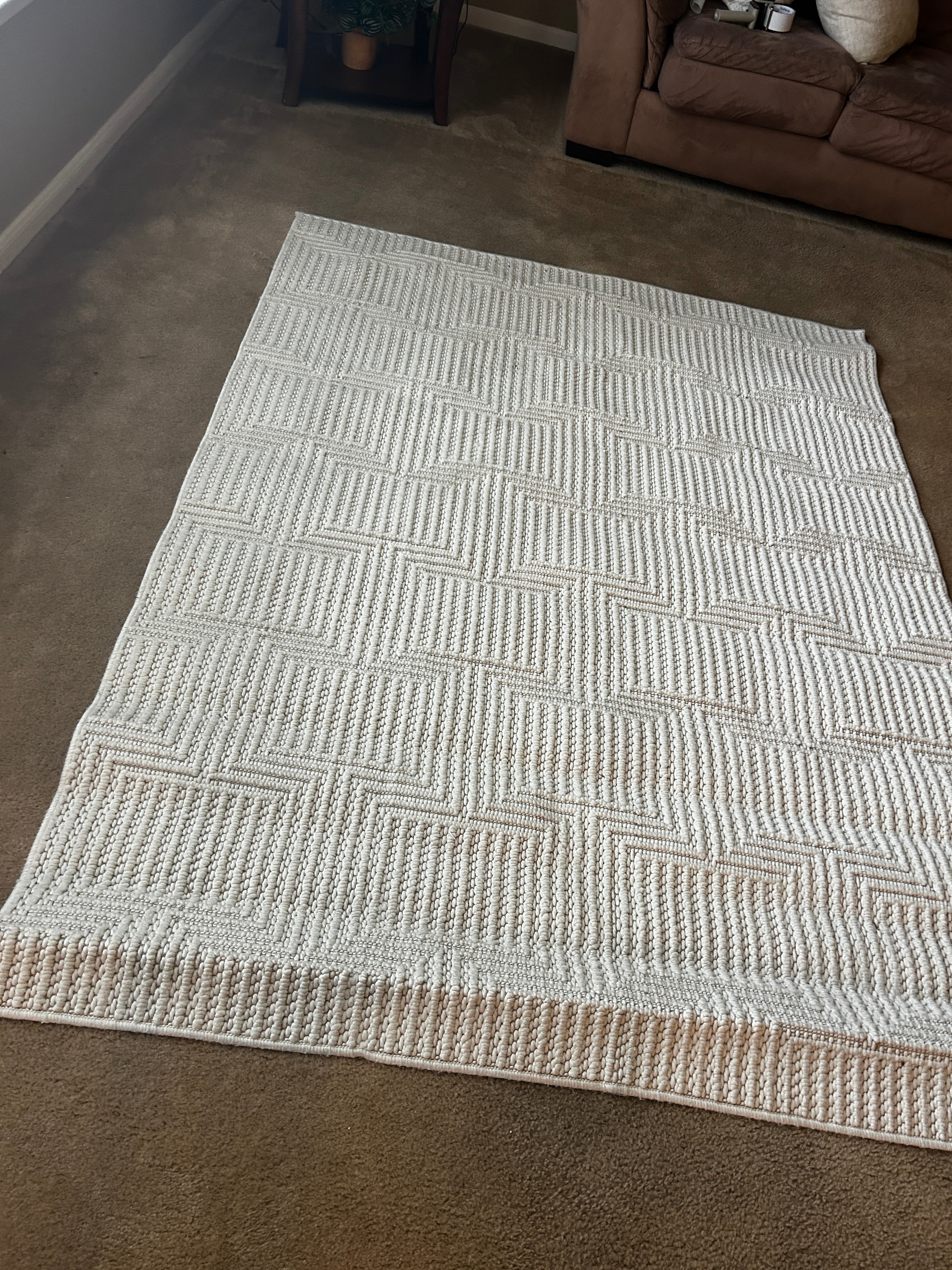 Regent Area Rug Ameca cream 5x7