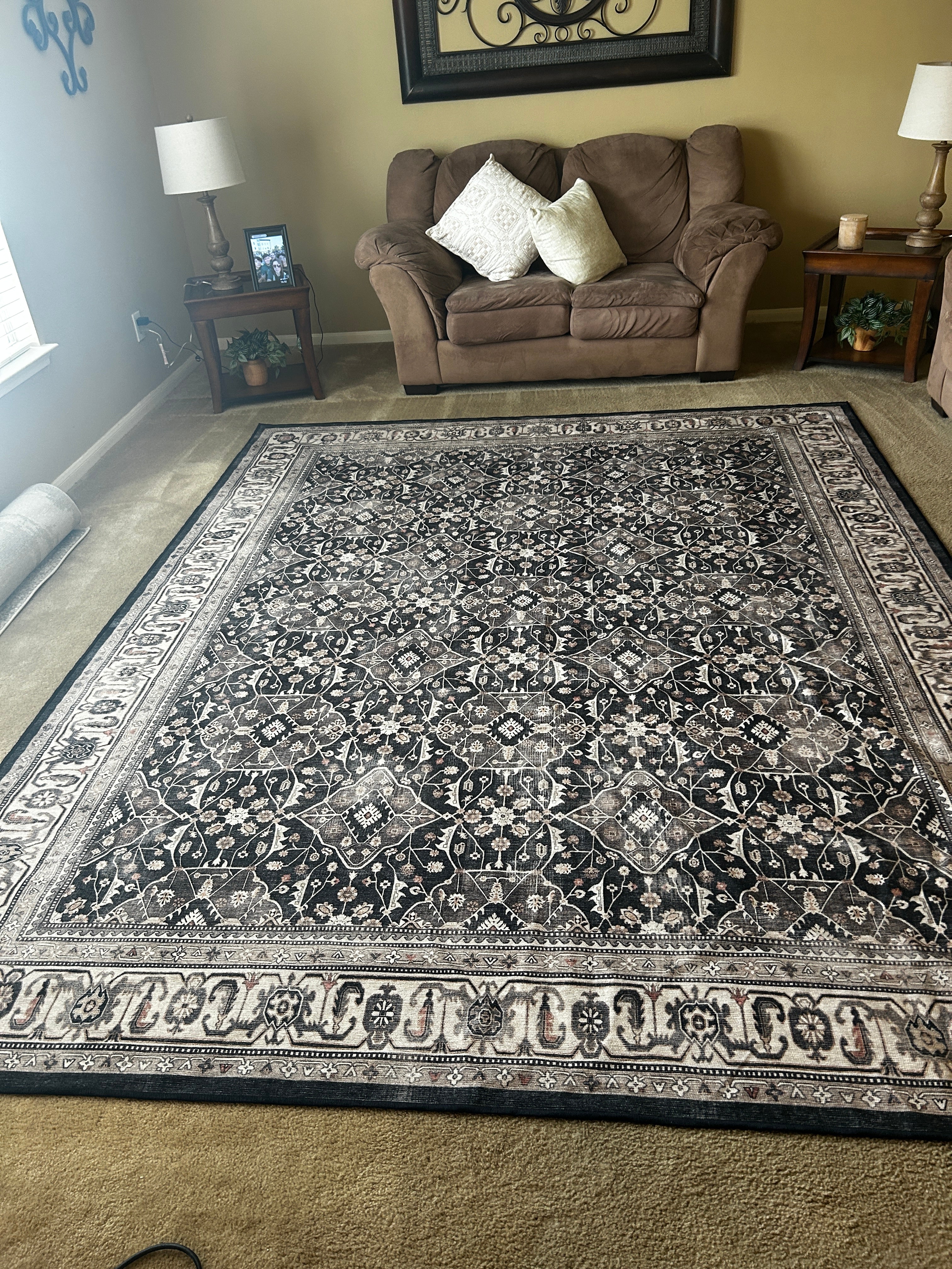 Ruggable Area Rug Black 8x10
