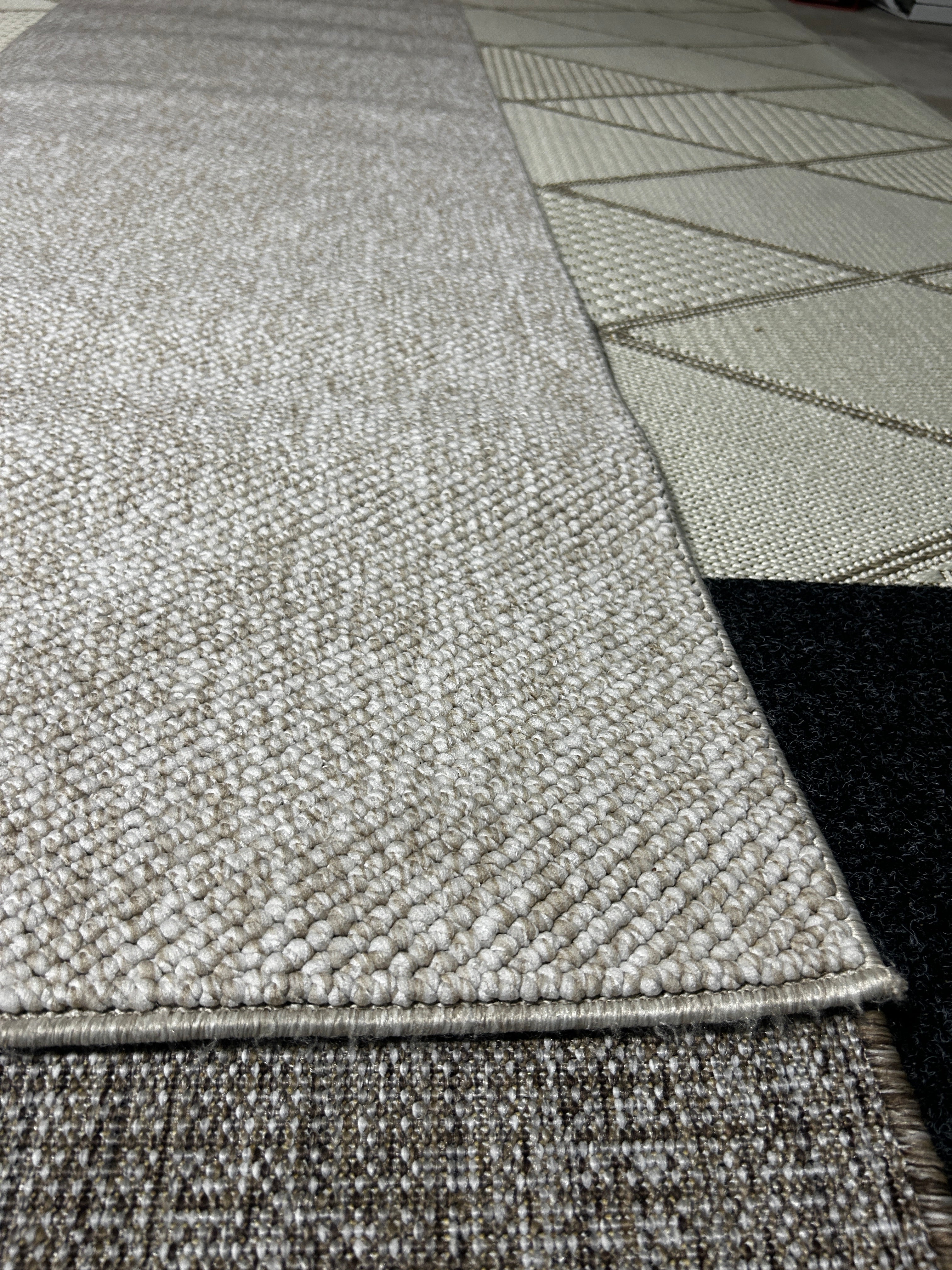 Natco Vera Loop Runner Rug Cream