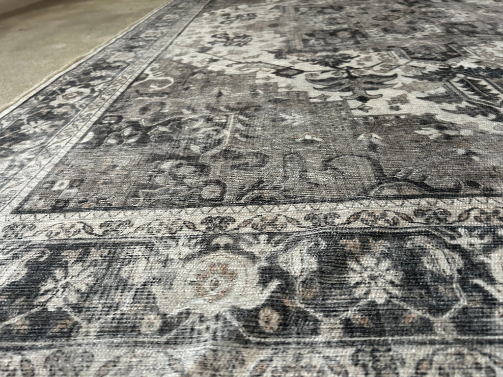 Ruggable Rug Black Grey 5x7