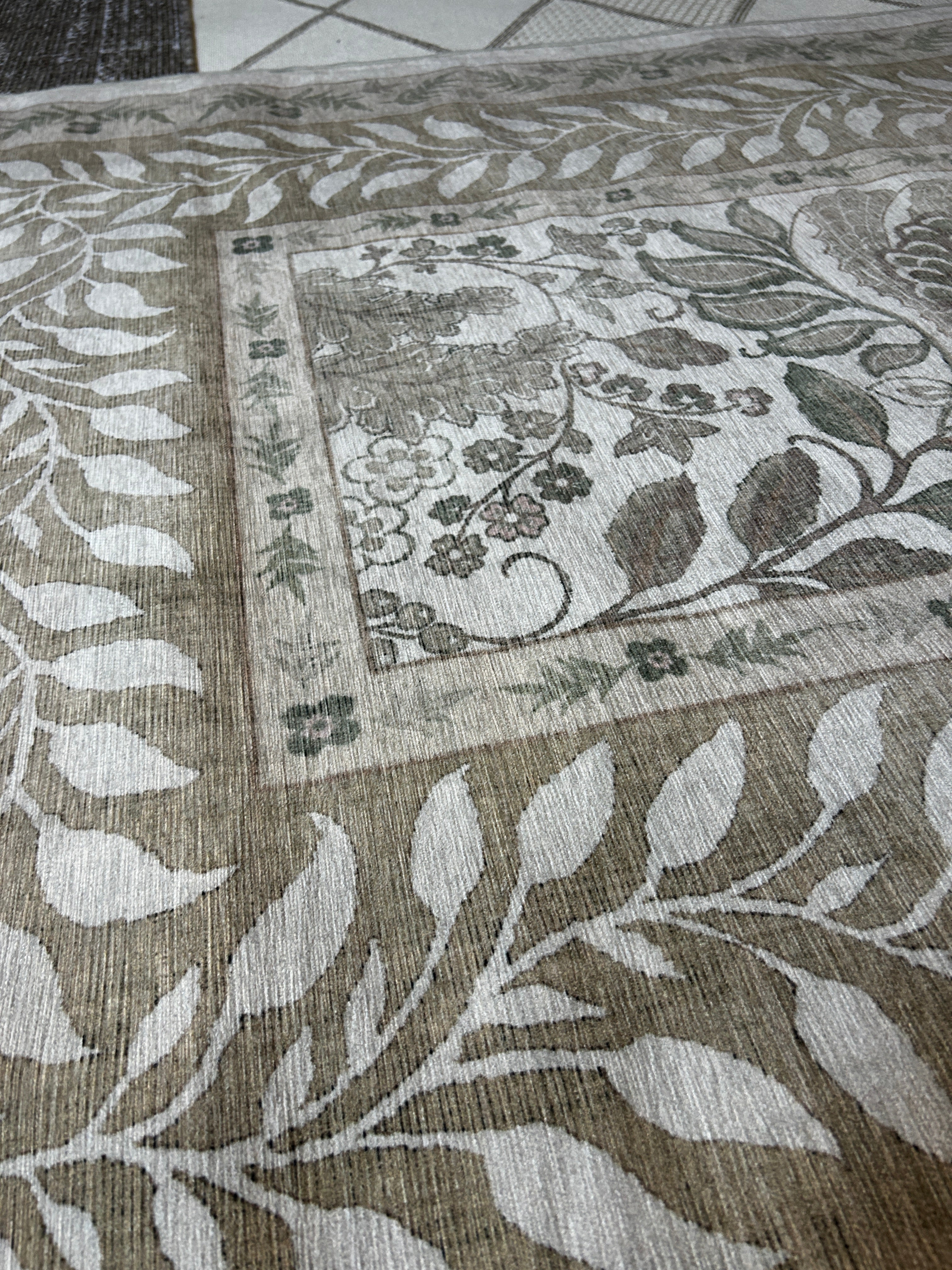Ruggable Rug Sage Green/Beige 5x7