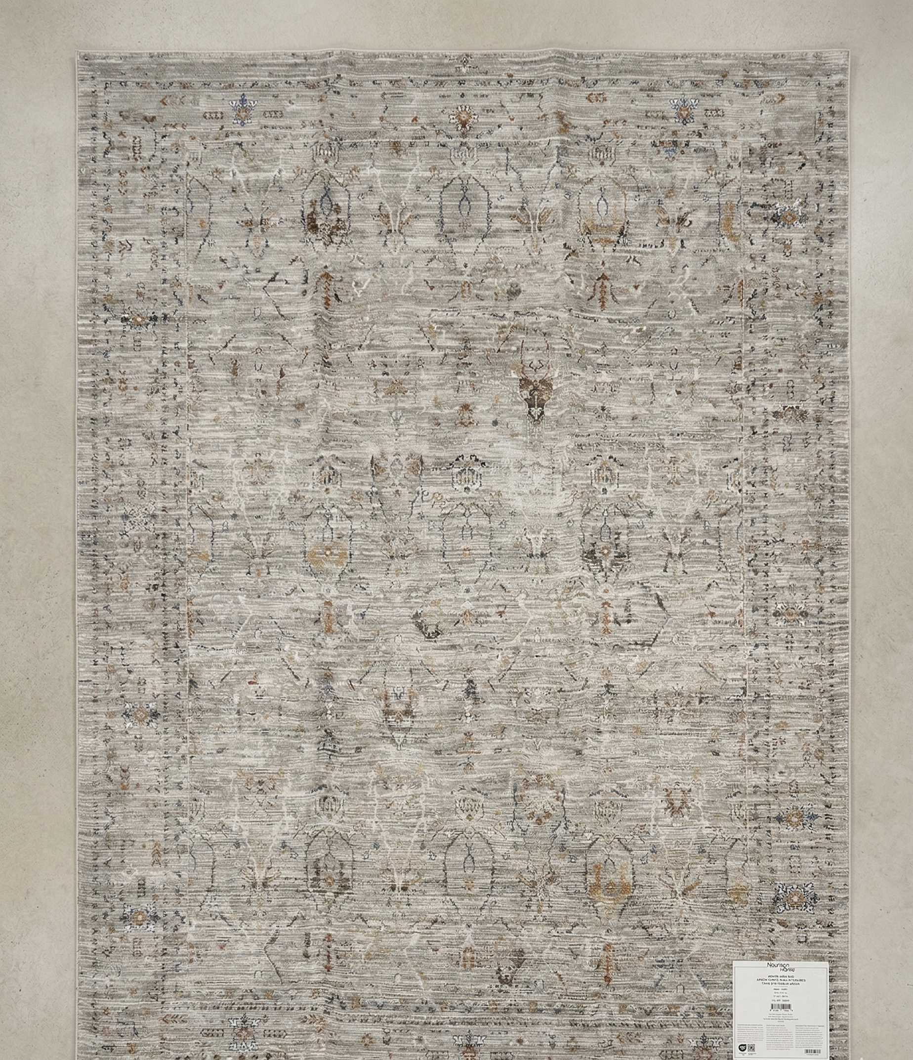 Textured fabric swatch with a pattern on a neutral background