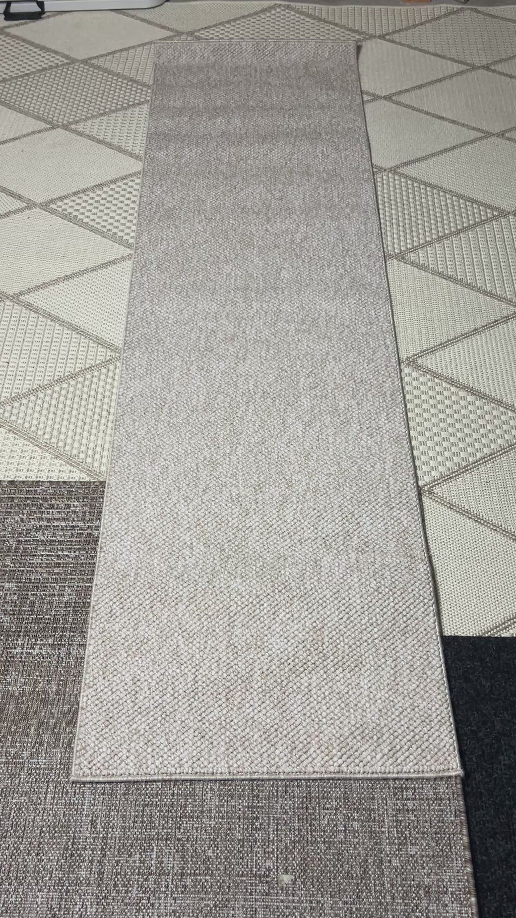 Natco Vera Loop Runner Rug Cream